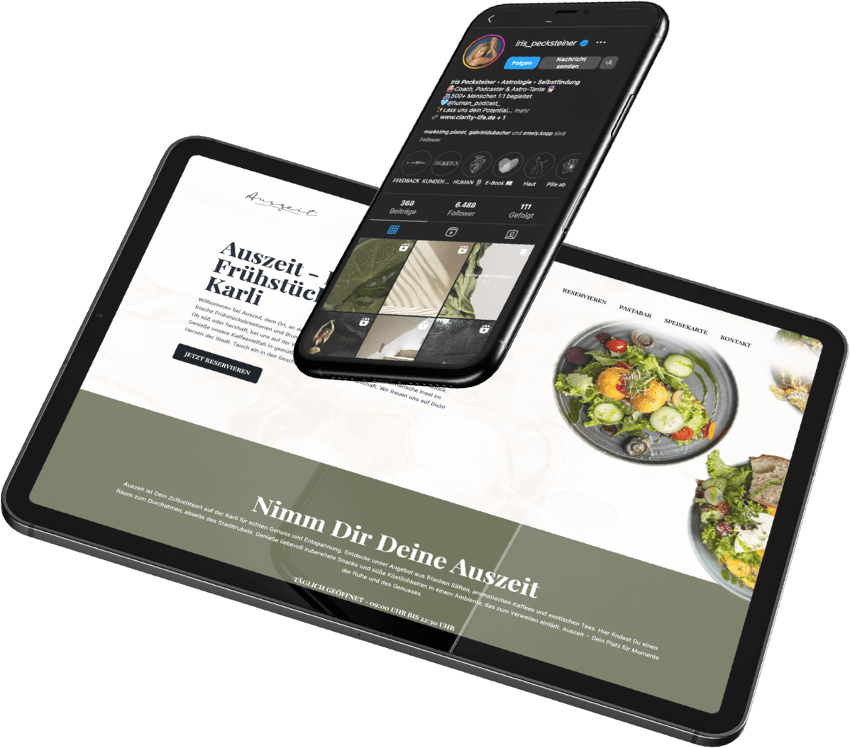 Marketing Planet Ipad und Iphone mit Websites Marketing Planet Ipad und Iphone mit Websites